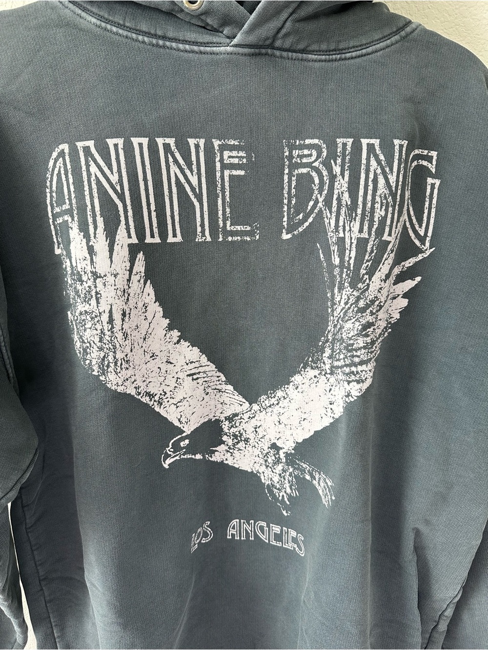 Anine Bing Rowe Eagle Ash Gray
Oversized Pullover Hoodie Sweatshirt SZ M - Picture 3 of 7
